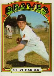 1972 Topps Baseball Cards      333     Steve Barber